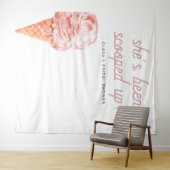 CLARA Retro Sie wurde mit Brautparty T Wandteppich (Beispiel (Horizontal))