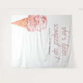 CLARA Retro Sie wurde mit Brautparty T Wandteppich (Vorderseite (Horizontal))