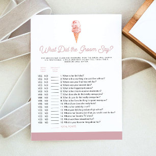 CLARA Retro Was hat der Groom gesagt, Bridal Game Einladung