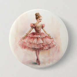 Clara (Rote Haare) aus dem Nussknacker-Ballett Button