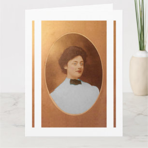 Clara Sage Talla Johnson 1909 Porträt feine Kunst  Karte