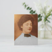Clara Sage Talla Johnson 1909 Porträt Postkarte (Stehend Vorderseite)