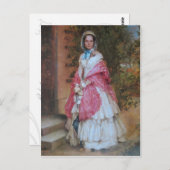 Clara Schmidt bereit, Postkarte auszugehen (Vorne/Hinten)