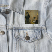 Clara Schumann (1819-96) und ein Violinist, 1854 Button (Beispiel)