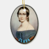 Clara Schumann (1838) Keramik Ornament (Hinten)