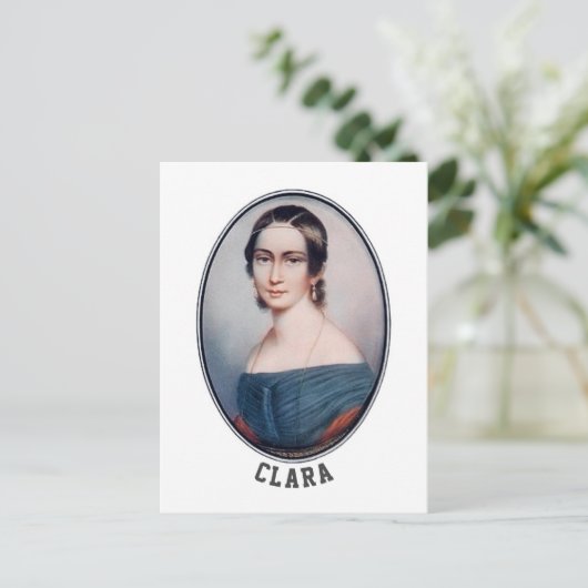 Clara Schumann (1838) Postkarte (Stehend Vorderseite)