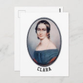 Clara Schumann (1838) Postkarte (Vorne/Hinten)