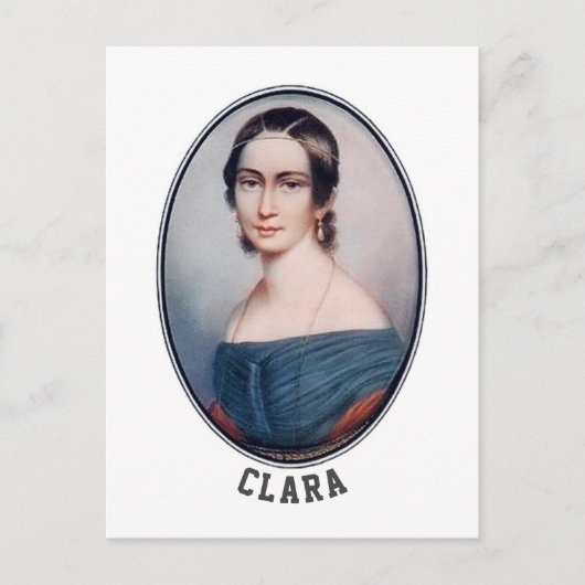 Clara Schumann (1838) Postkarte (Vorderseite)
