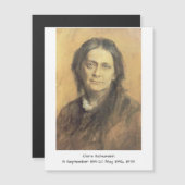 Clara Schumann, 1878 Magnetkarte (Vorne/Hinten)