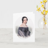 Clara Schumann - Pianist und Komponist Karte (Gelbe Blume)