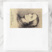 Clara Schumann Rechteckiger Aufkleber (Tasche)