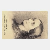 Clara Schumann Rechteckiger Aufkleber (Vorderseite)