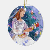 Clara und der Nussknacker Keramikornament (Links)