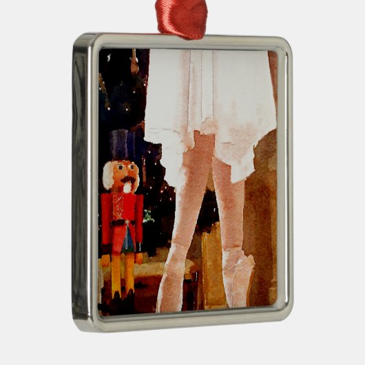 Clara und der Nussknacker Silbernes Ornament (Rechts)