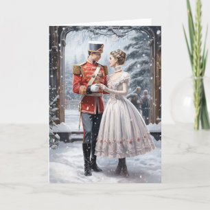 Clara und der Nussknacker Vintage-Ballett-Weihnach Feiertagskarte