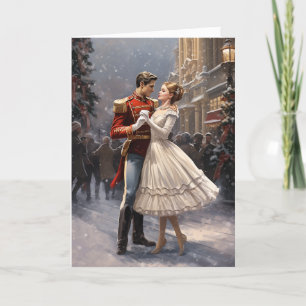 Clara und der Nussknacker Vintage-Ballett-Weihnach Feiertagskarte