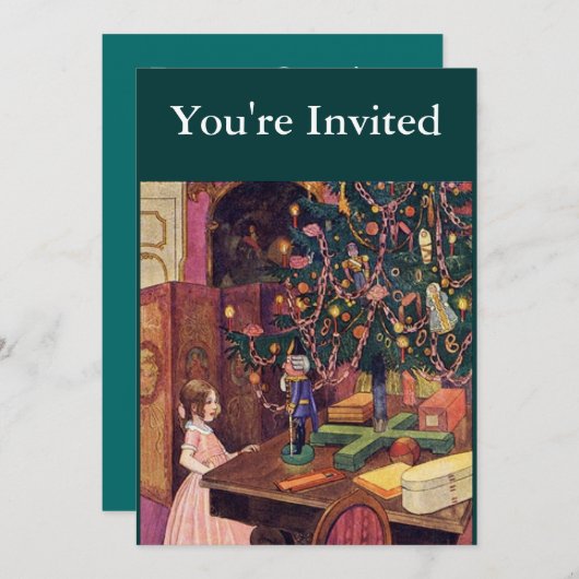 Clara und der Nutcracker Einladung (Vorne/Hinten)