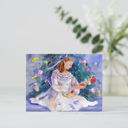 Clara und der Nutcracker Postkarte (Stehend Vorderseite)