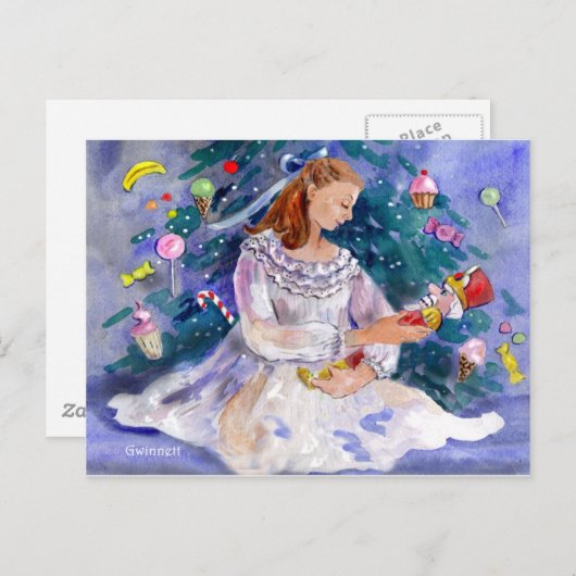 Clara und der Nutcracker Postkarte (Vorne/Hinten)