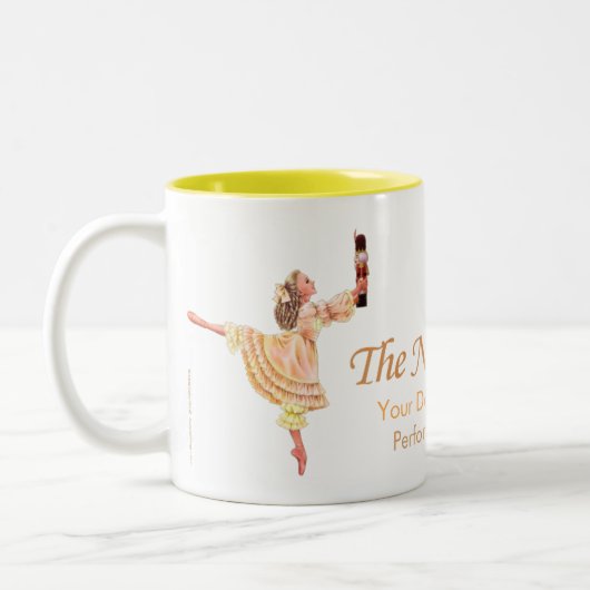 Clara und die Nutcracker-Tasse Zweifarbige Tasse (Links)