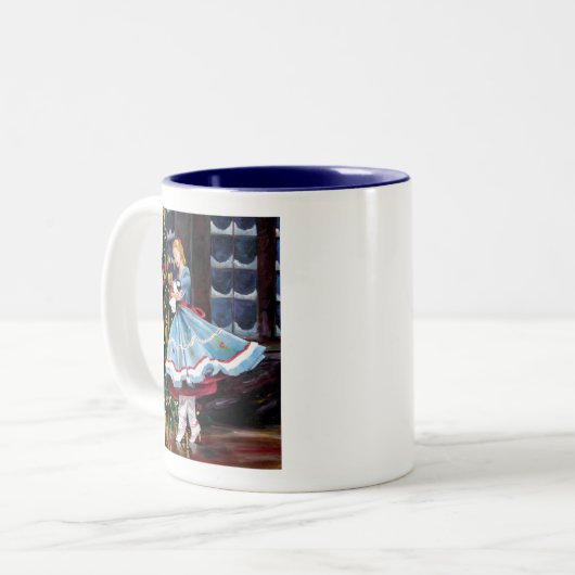 Clara und ihr Nussknacker Zweifarbige Tasse (Vorderseite Links)