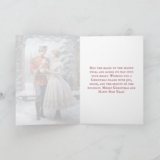 Clara und Nutcracker Vintag Ballet Weihnachten (Innenseite)