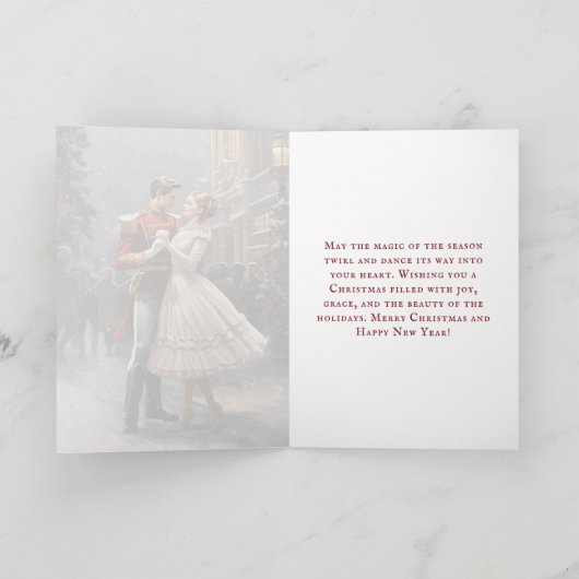 Clara und Nutcracker Vintag Ballet Weihnachten (Innenseite)