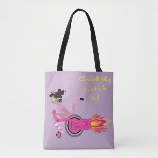 ClaraBelle blaue perfekte Tasche - Lavendel-Träume (Vorderseite)