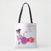 ClaraBelle blaue perfekte Tasche - WEISS (Vorderseite)