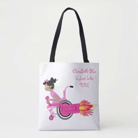 ClaraBelle blaue perfekte Tasche - WEISS (Vorderseite)