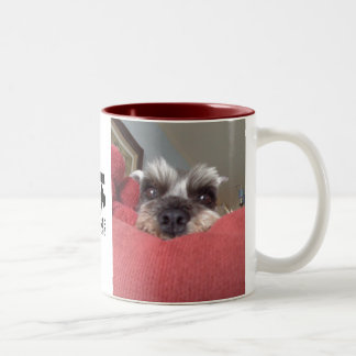 Clarabelle Schnauzer-Rettungs-Tasse Zweifarbige Tasse