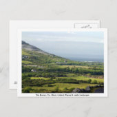 Clare, Irland, Bauernhäuser und Felder in Kilfenor Postkarte (Vorne/Hinten)