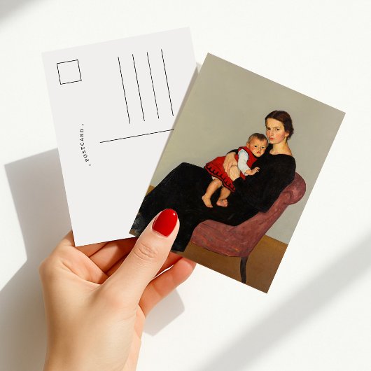 Cläre Maillard mit Tochter | Willi Maillard Postkarte