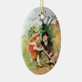 Clare mit Boy und Crutch Keramikornament (Rechts)