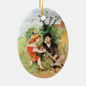 Clare mit Boy und Crutch Keramikornament (Hinten)