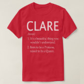 Clare Name Gift 143 T-Shirt (Design vorne)