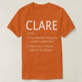 Clare Name Gift 48 T-Shirt (Design vorne)