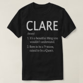 Clare Name Gift 71 T-Shirt (Design vorne)