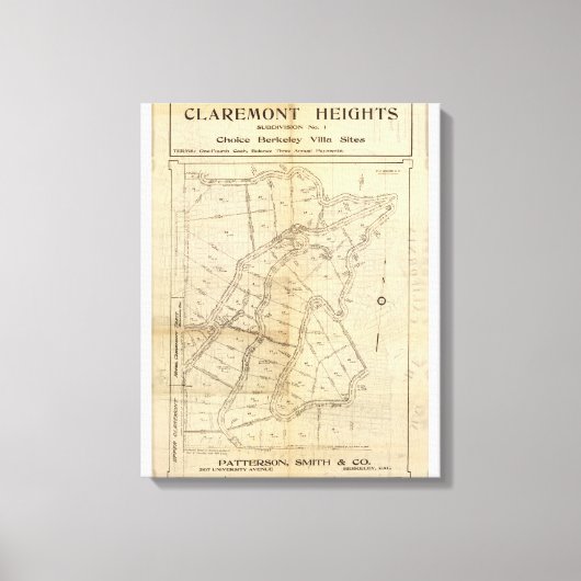 Claremont Heights Leinwanddruck (Vorderseite)