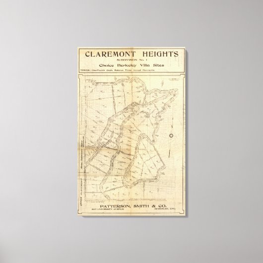 Claremont Heights Leinwanddruck (Vorderseite)