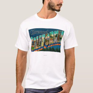 Claremont, Kalifornien - große Buchstabe-Szenen T-Shirt