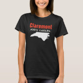 Claremont North Carolina USA Staat Amerika Reisen T-Shirt (Vorderseite)