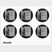 Clarence Darrow & Obituary Zitat Runder Aufkleber (Blatt)