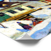 Clarence Gagnon - A Quebec Village Poster (Ecke)