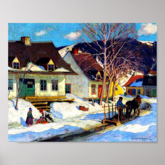 Clarence Gagnon - A Quebec Village Poster (Vorne)