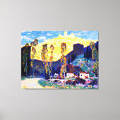 Clarence Gagnon art, Abend, Siena Leinwanddruck (Vorderseite)