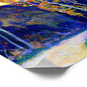 Clarence Gagnon art, Abend, Siena Poster (Ecke)