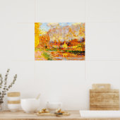 Clarence Gagnon art, Canal du Loing, Moret Poster (Küche)