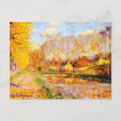 Clarence Gagnon art, Canal du Loing, Moret Postkarte (Vorderseite)