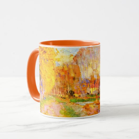 Clarence Gagnon art, Canal du Loing, Moret Tasse (Vorderseite Links)